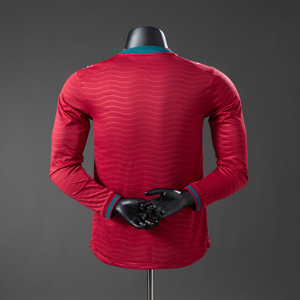 Camisola Portugal Principal 26/27 - Mundial 2026 - Manga Comprida - Versão Jogador