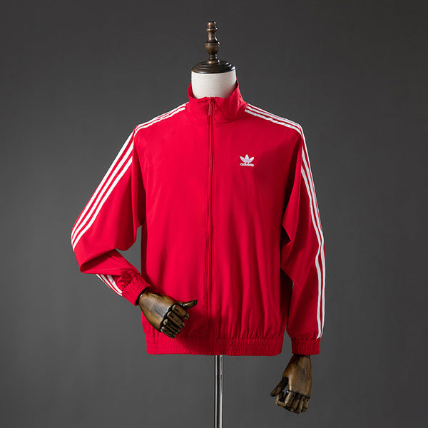 Corta-Vento Três Riscas - Vermelho