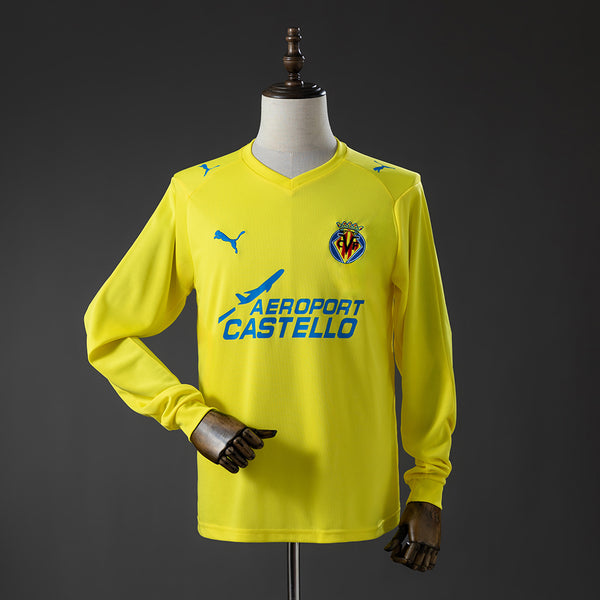 Camisola Villarreal Principal 08/09 Retro - Manga Comprida