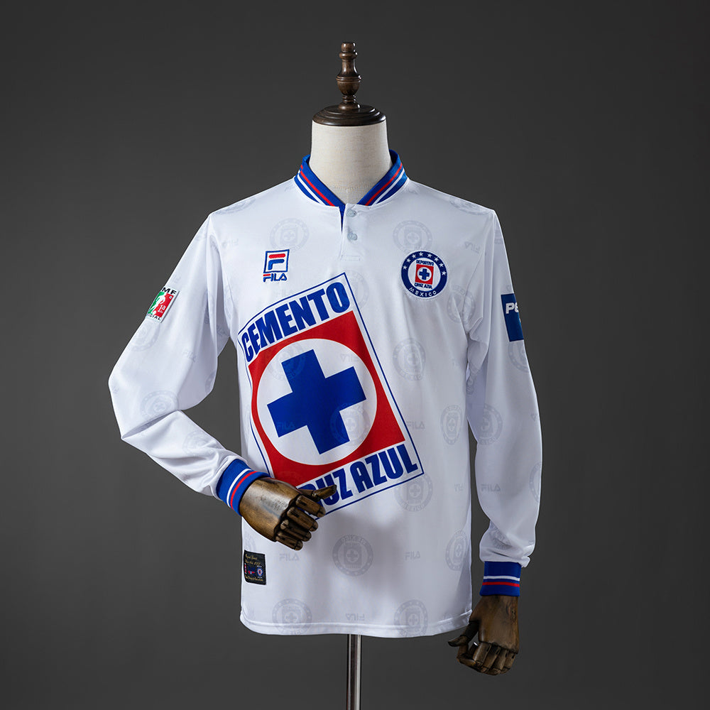 Camisola Cruz Azul Alternativa 98/99 Retro - Manga Comprida