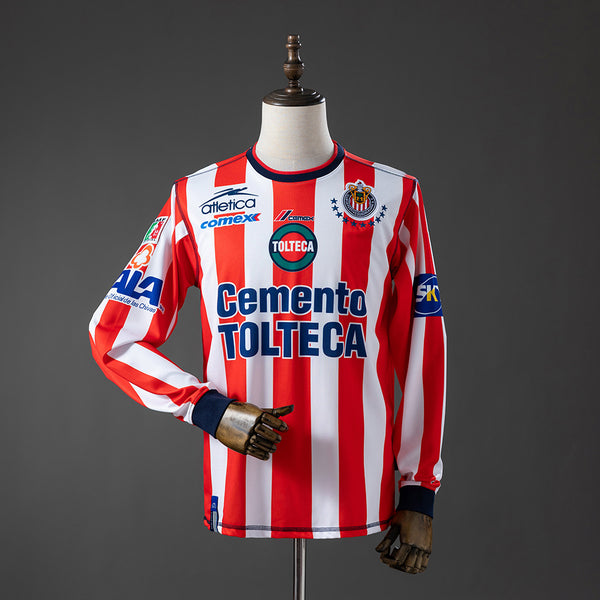 Camisola Chivas Principal 02/03 Retro - Manga Comprida