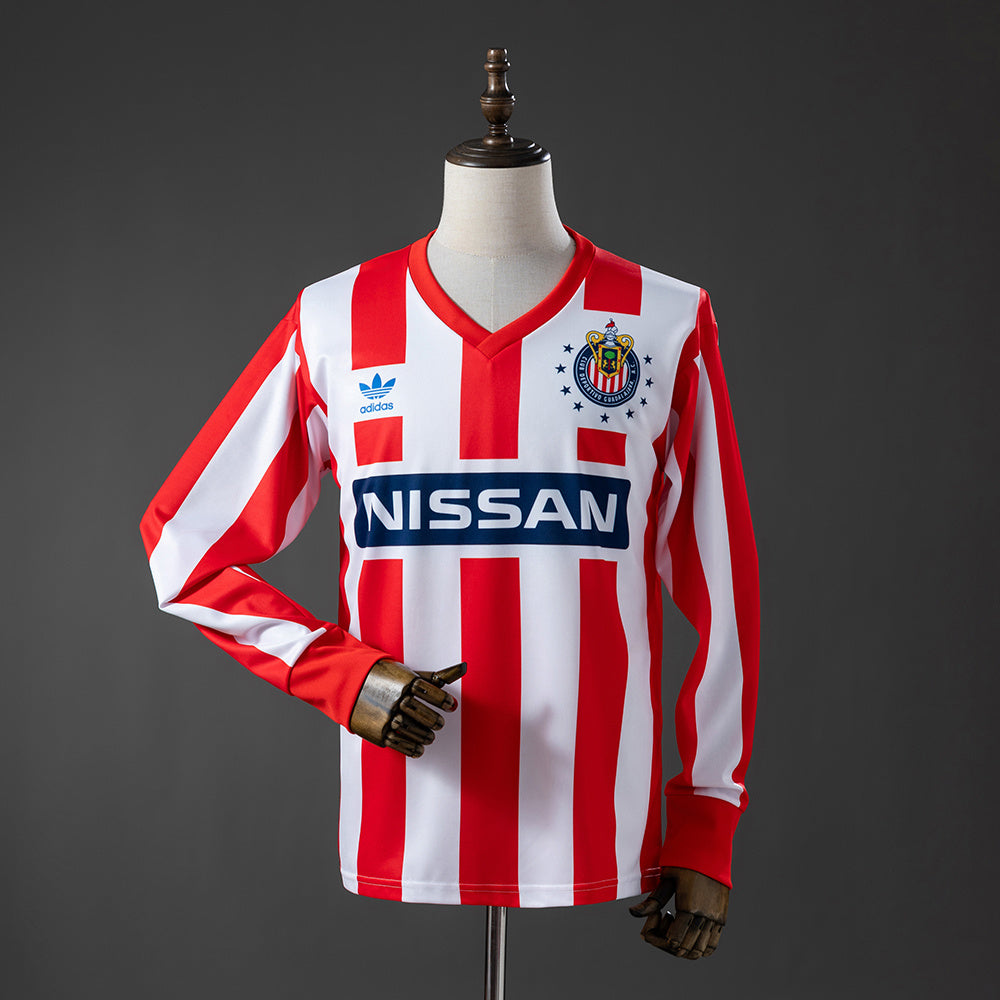 Camisola Chivas Principal 90/91 Retro - Manga Comprida