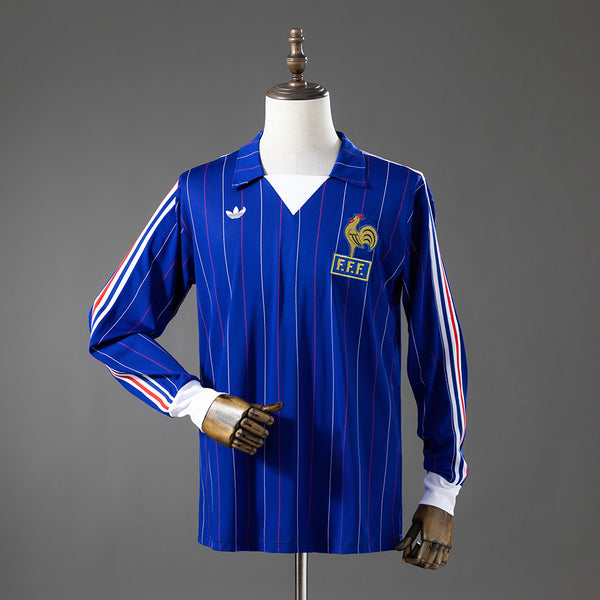 Camisola França Principal 80/82 Retro - Manga Comprida