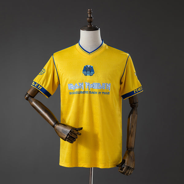 Camisola West Ham United x Iron Maiden Edição Especial Amarela 08/09 Retro