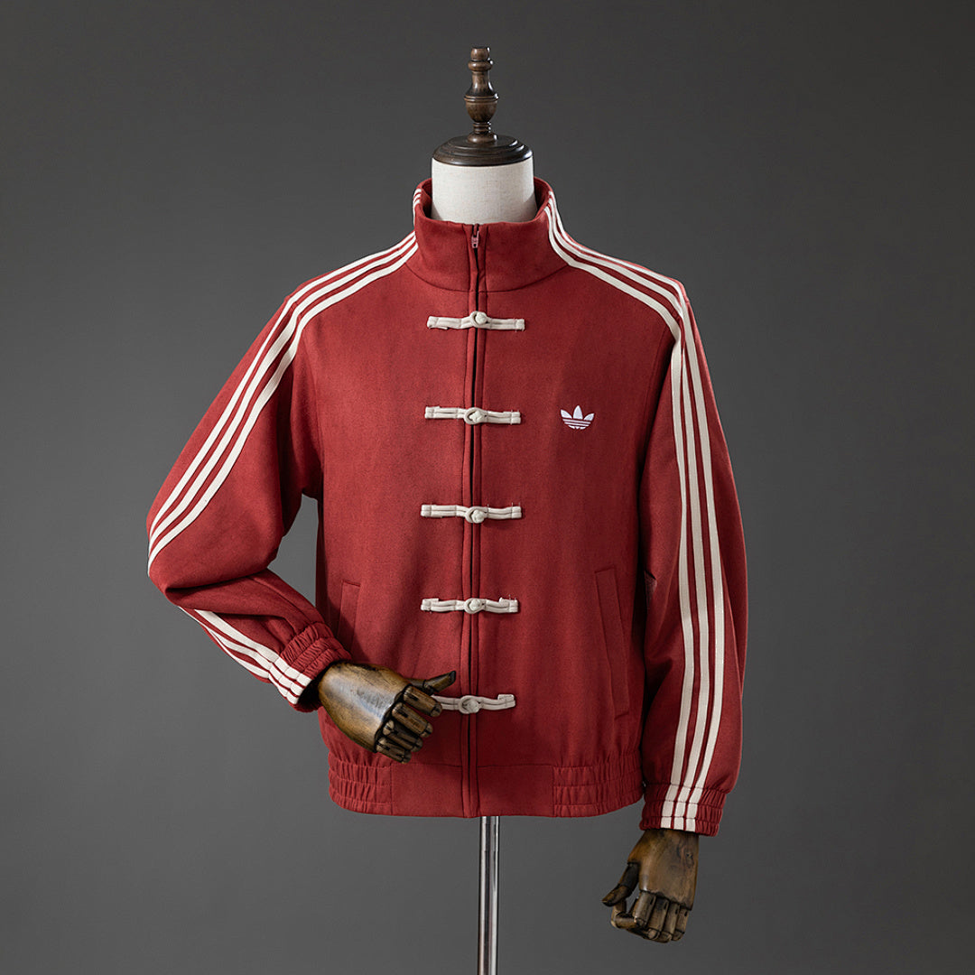 Casaco Estilo Tang Ano Novo Chinês - Vermelho