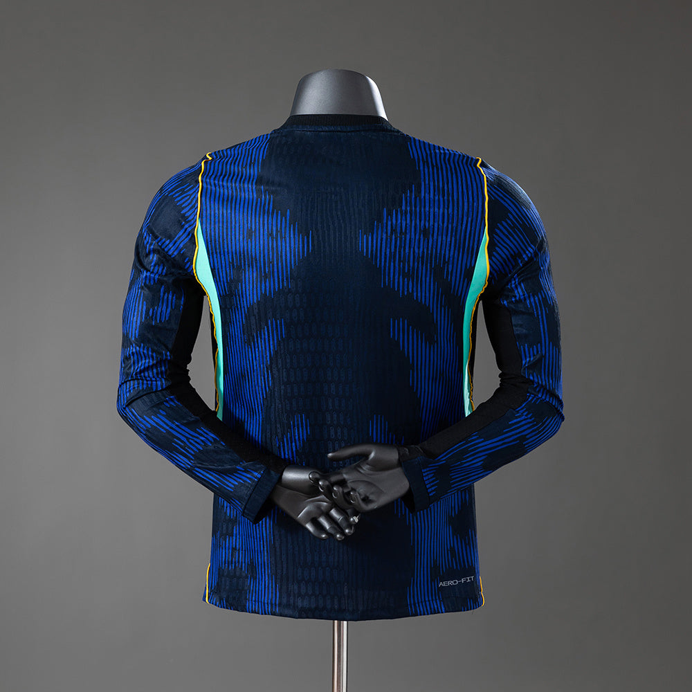 Camisola Brasil Alternativa 26/27 - Mundial 2026 - Manga Comprida - Versão Jogador