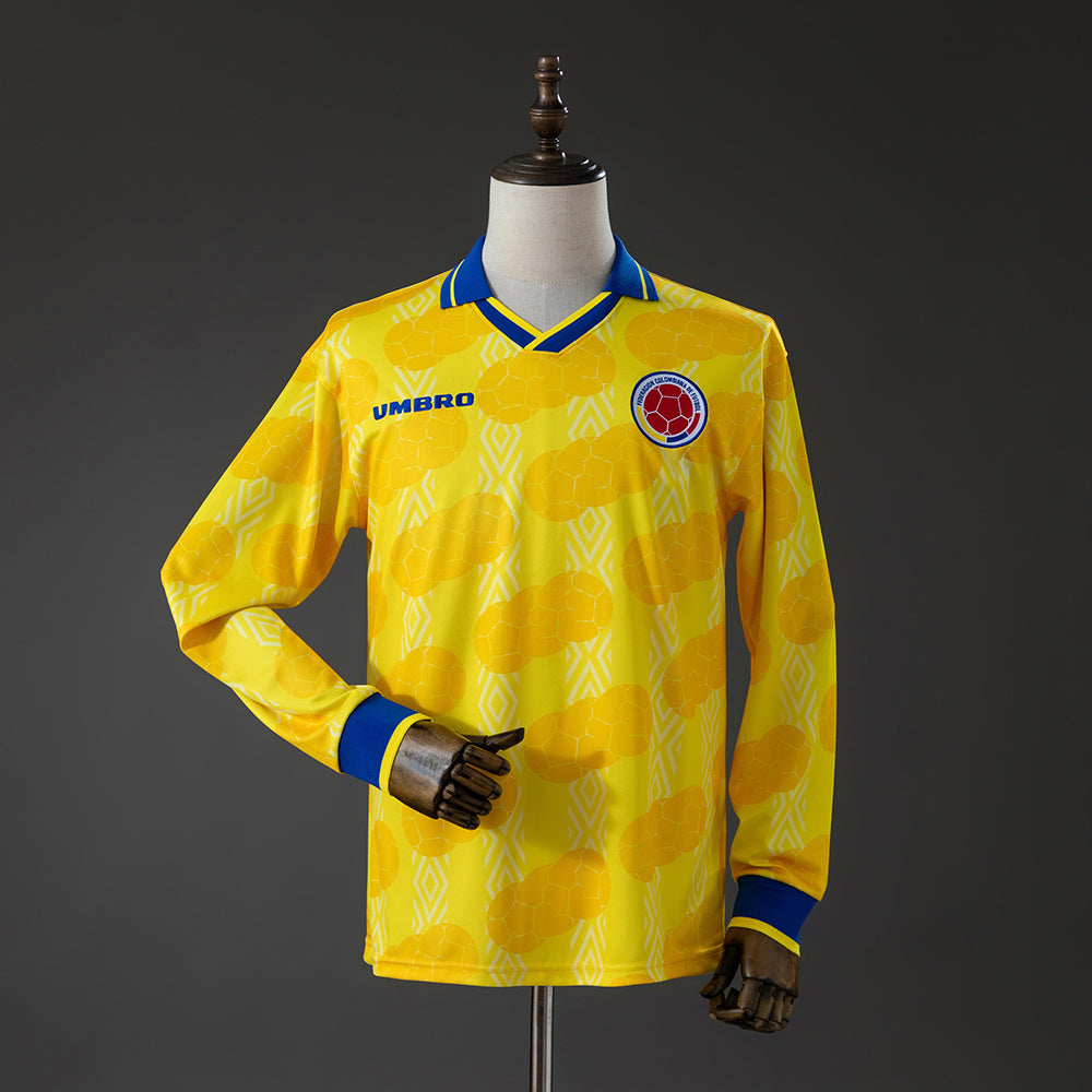 Camisola Colômbia Principal 94/95 Retro - Manga Comprida