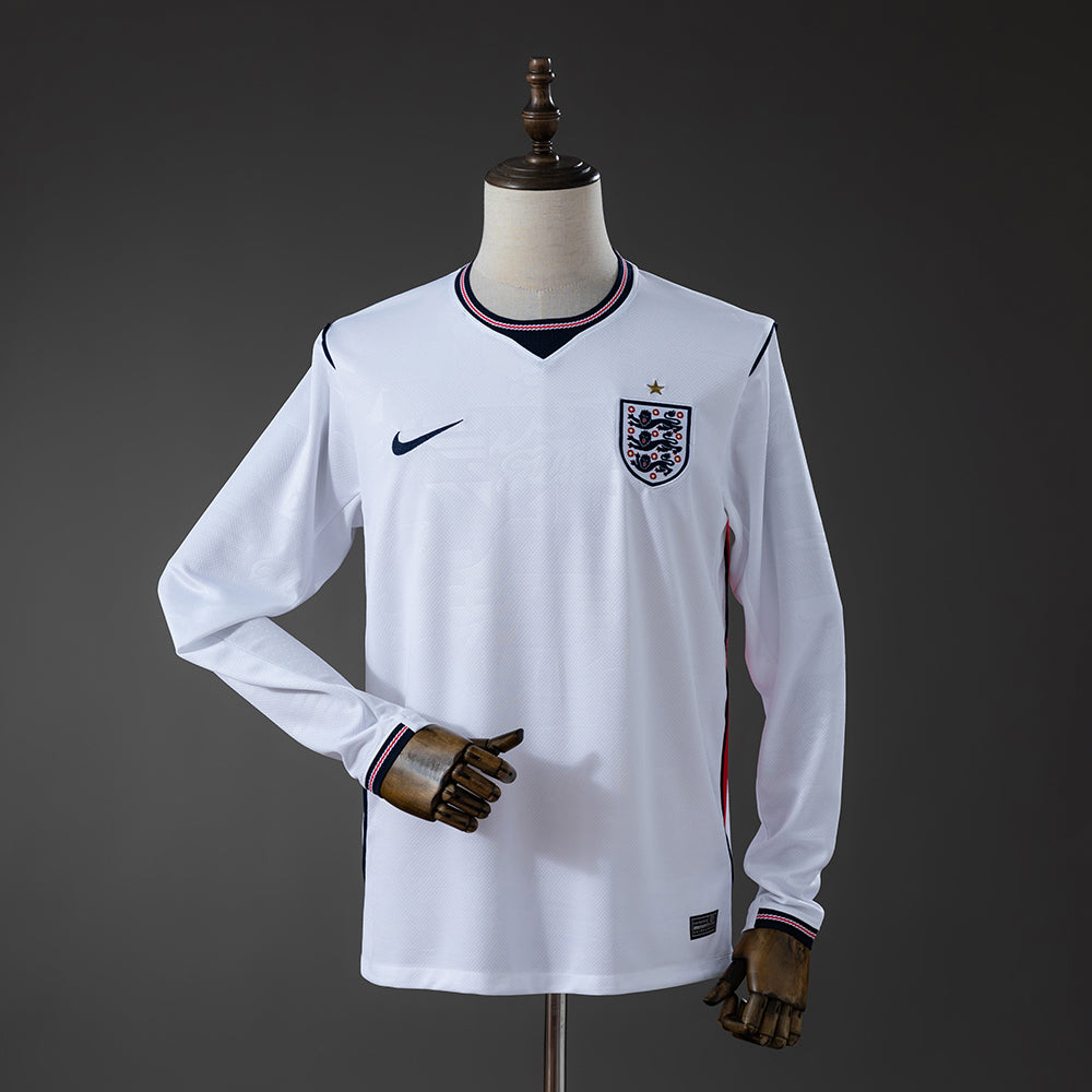Camisola Inglaterra Principal 26/27 - Mundial 2026 - Manga Comprida