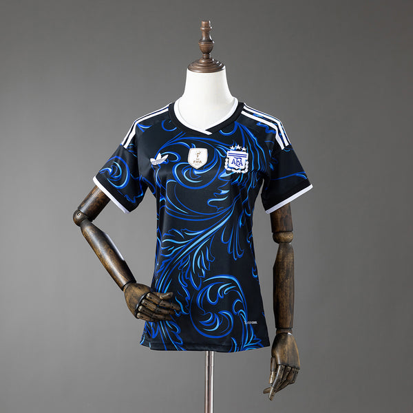 Camisola Argentina Alternativa 26/27 - Mundial 2026 - Versão Feminina (Modelo 2)