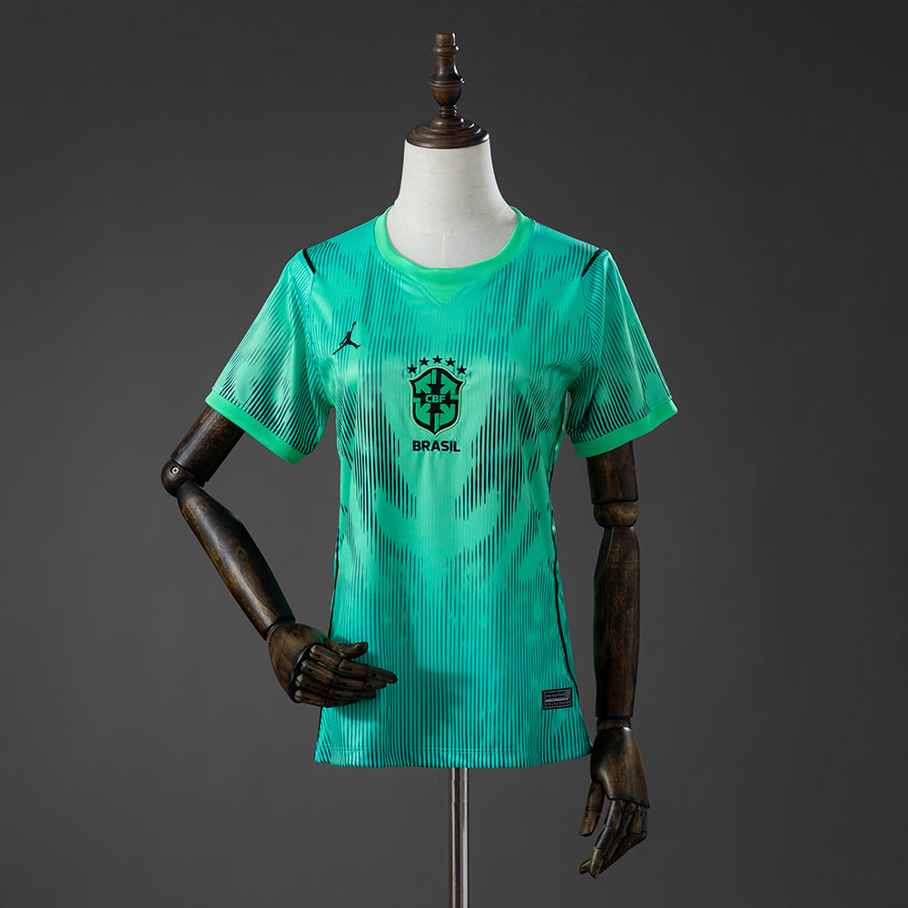 Camisola Brasil Guarda-Redes Verde 26/27 - Mundial 2026 - Versão Feminina