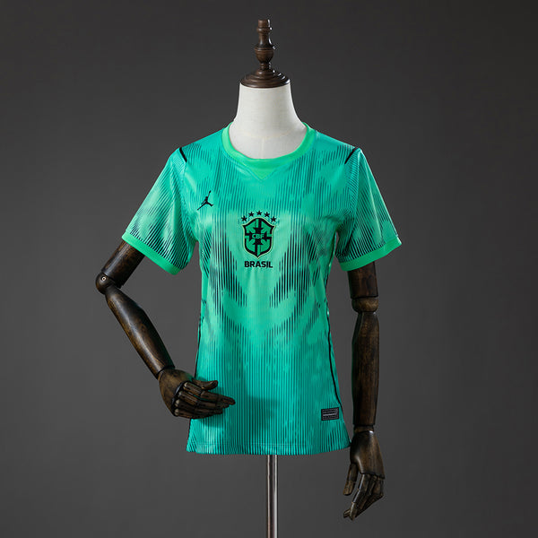 Camisola Brasil Guarda-Redes Verde 26/27 - Mundial 2026 - Versão Feminina
