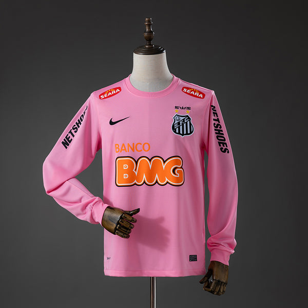 Camisola Santos Rosa 12/13 Retro - Manga Comprida