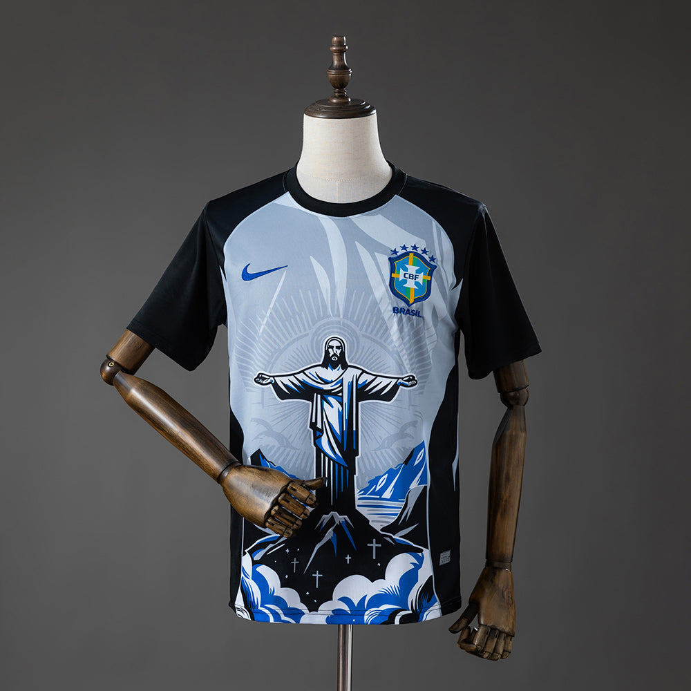 Camisola Brasil Edição Especial Cristo Redentor Cinzenta 26/27 - Mundial 2026