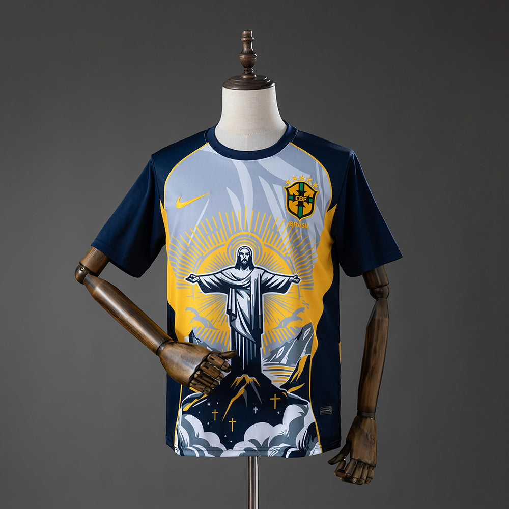 Camisola Brasil Edição Especial Cristo Redentor Amarela 26/27 - Mundial 2026