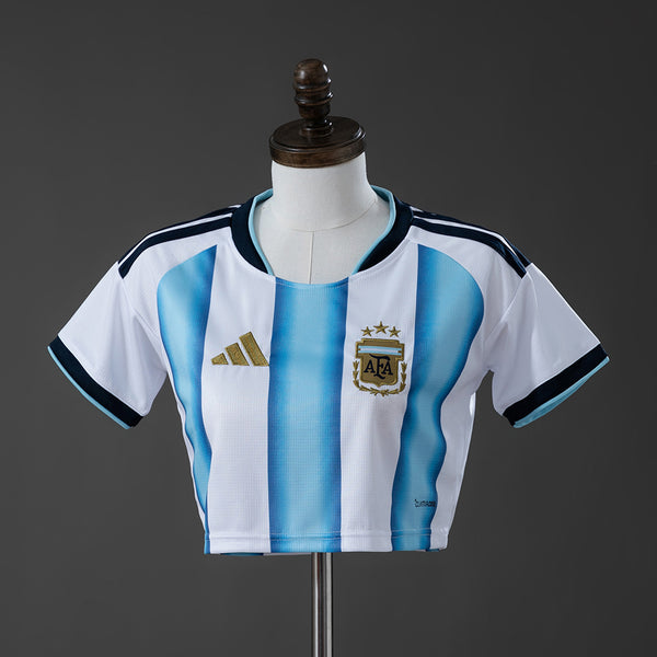 Camisola Argentina Principal 26/27 - Mundial 2026 - Versão Feminina