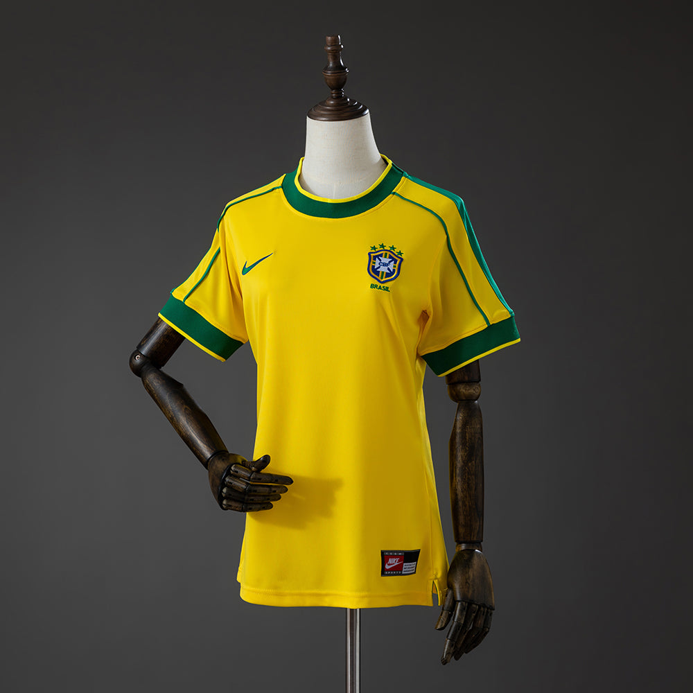 Camisola Brasil Principal 98/99 Retro - Versão Feminina