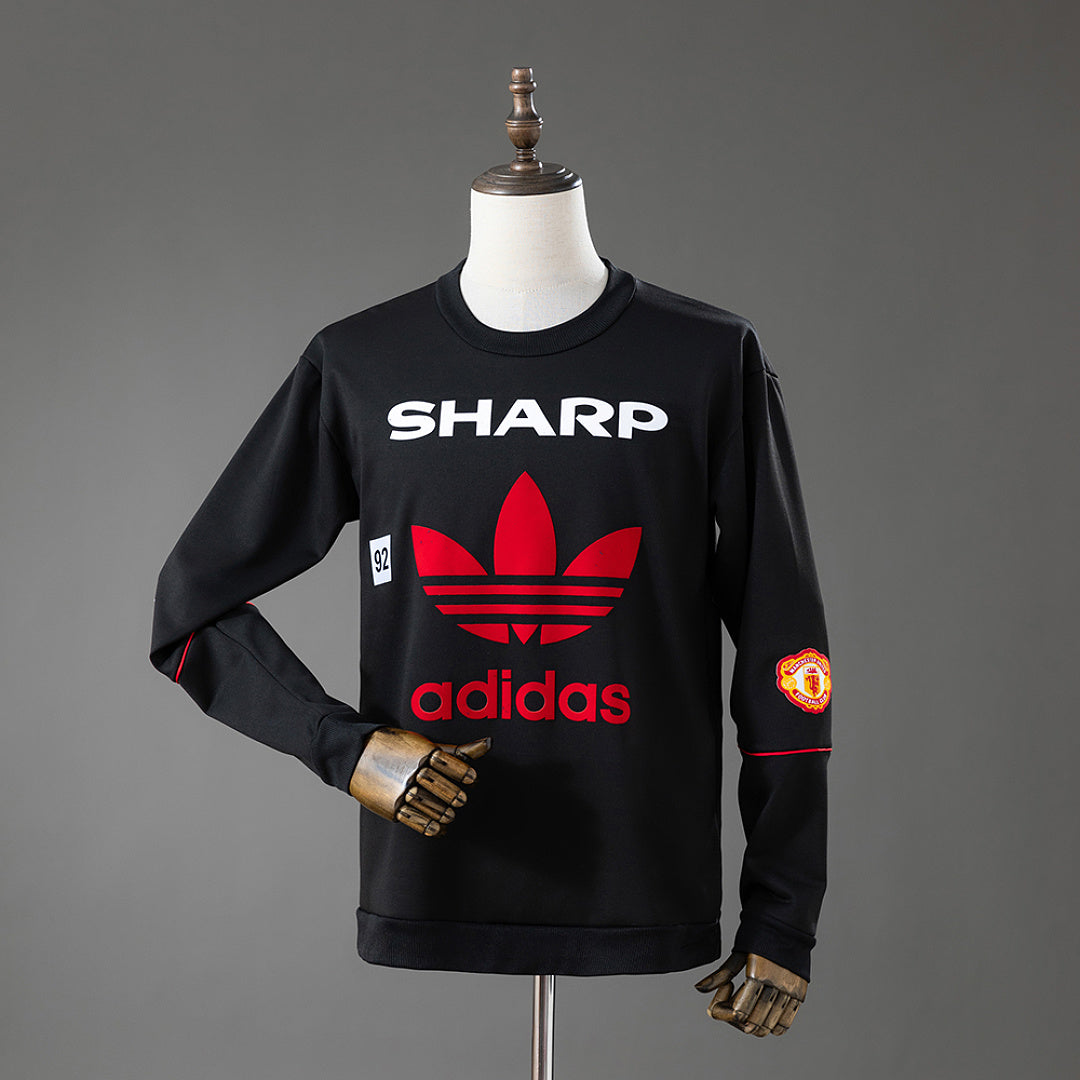 Sweatshirt Manchester United 90/92 Retro - Preta
