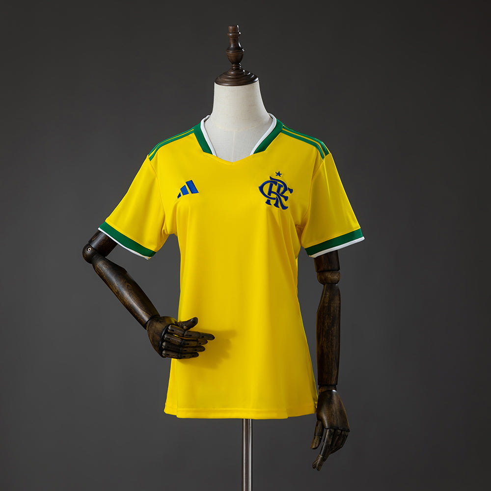 Camisola Flamengo Edição Especial Amarela 26/27 - Versão Feminina