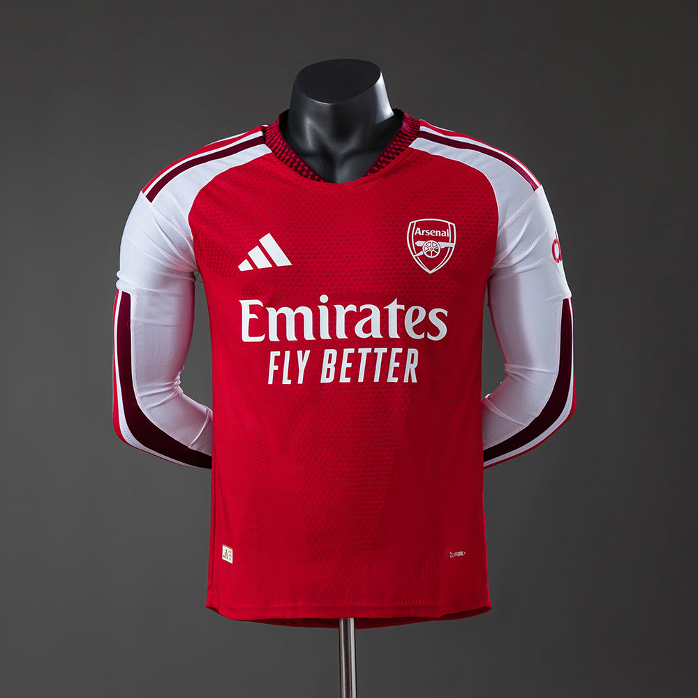 Camisola Arsenal Principal 26/27 - Manga Comprida - Versão Jogador