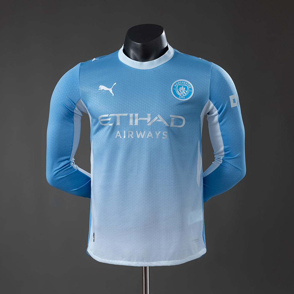 Camisola Manchester City Principal 26/27 - Manga Comprida - Versão Jogador