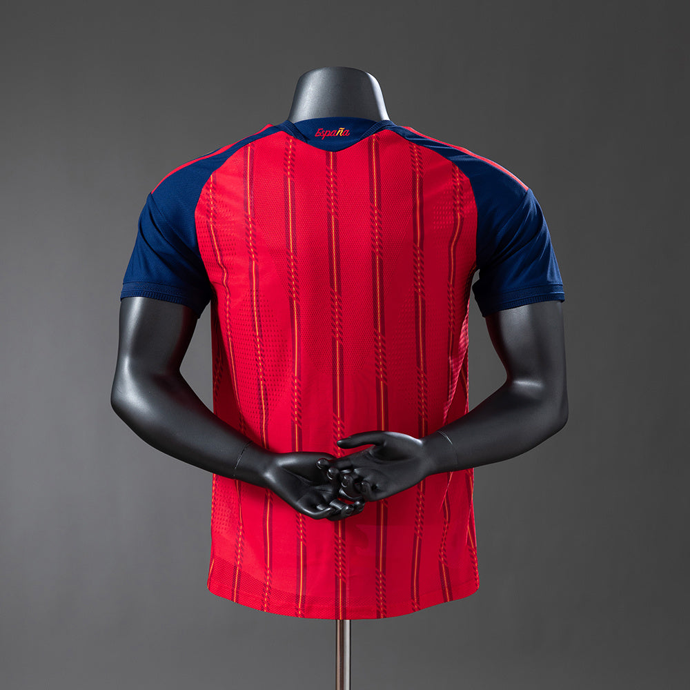Camisola Espanha Principal Edição Campeã 2 Estrelas 26/27 - Mundial 2026 - Versão Jogador