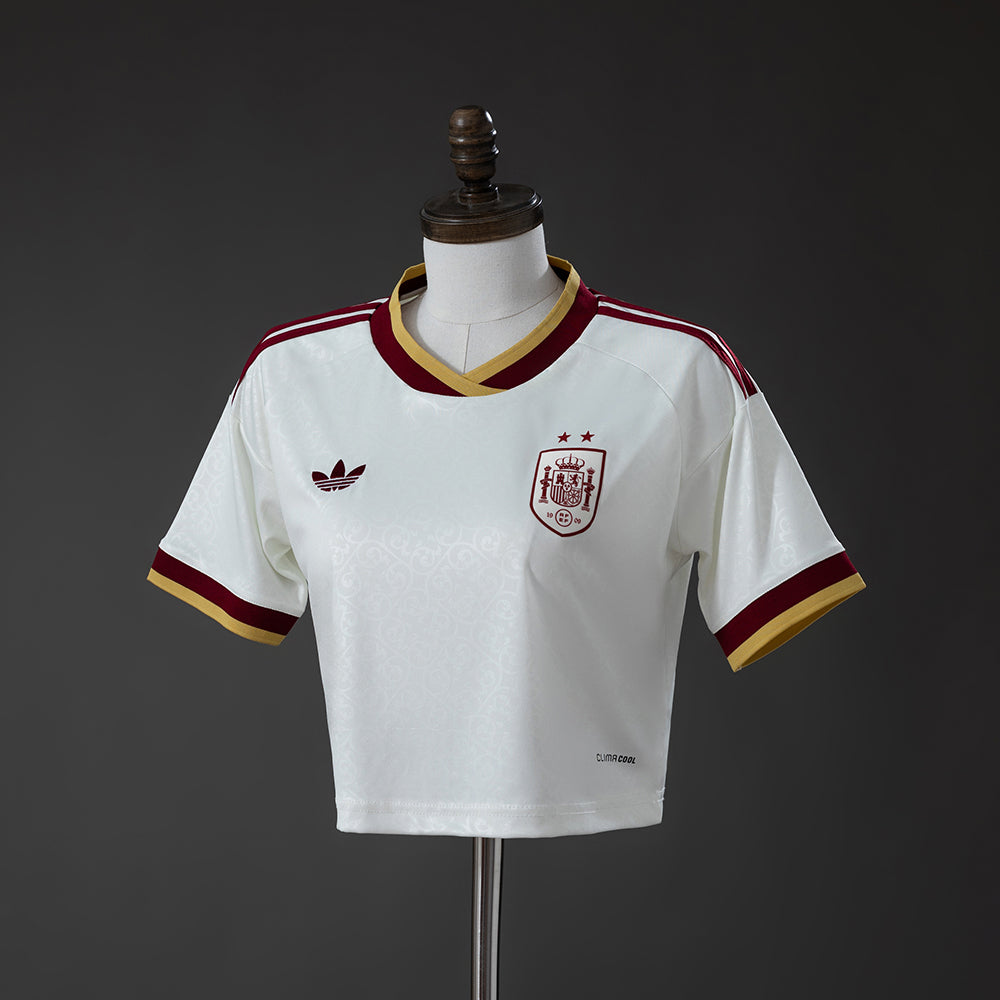 Camisola Espanha Alternativa Edição Campeã 2 Estrelas 26/27 - Mundial 2026 - Versão Feminina