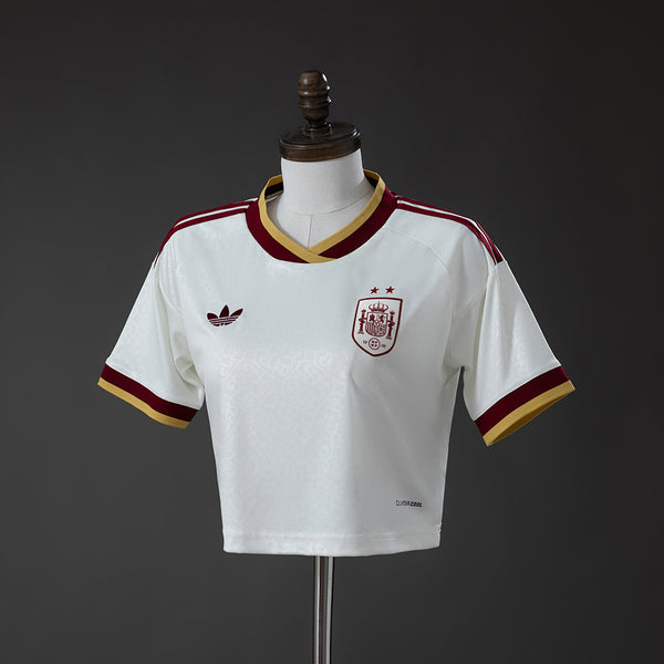 Camisola Espanha Alternativa Edição Campeã 2 Estrelas 26/27 - Mundial 2026 - Versão Feminina