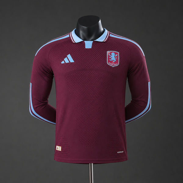 Camisola Aston Villa Principal 26/27 - Manga Comprida - Versão Jogador