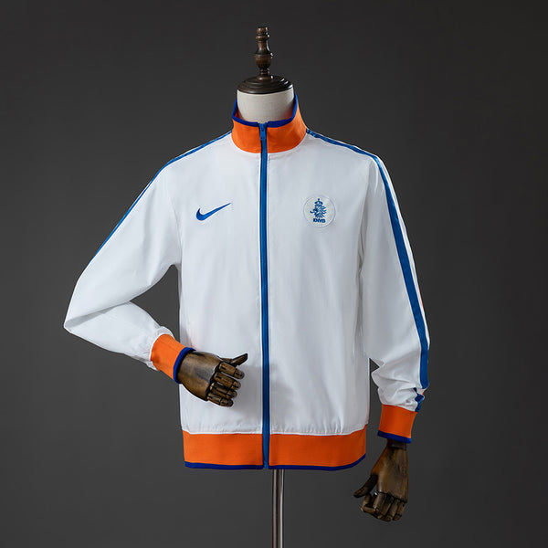Corta-Vento Países Baixos 10/11 Retro - Branco