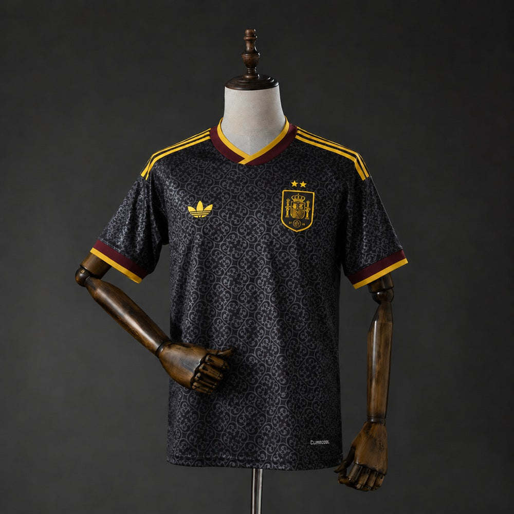 Camisola Espanha Edição Especial 2 Estrelas Preta 26/27 - Mundial 2026