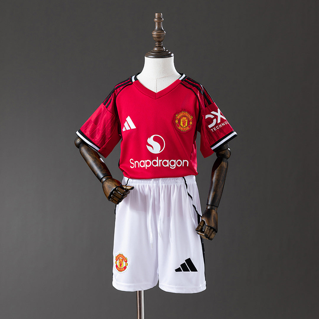 Kit Manchester United Principal Criança 25/26