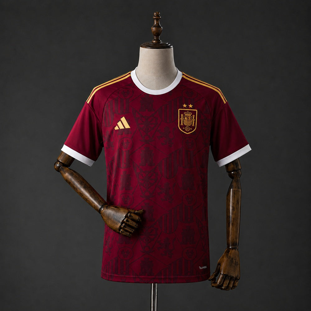 Camisola Espanha Edição Especial Campeã Grená 26/27 - Mundial 2026