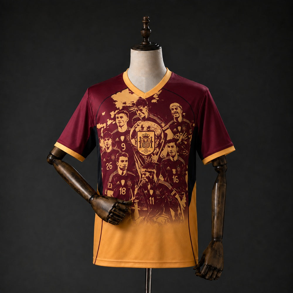 Camisola Espanha Edição Especial Campeã 26/27 - Mundial 2026