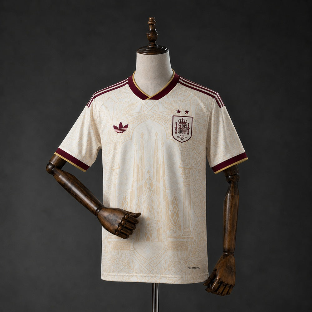Camisola Espanha Edição Especial Campeã Branca 26/27 - Mundial 2026
