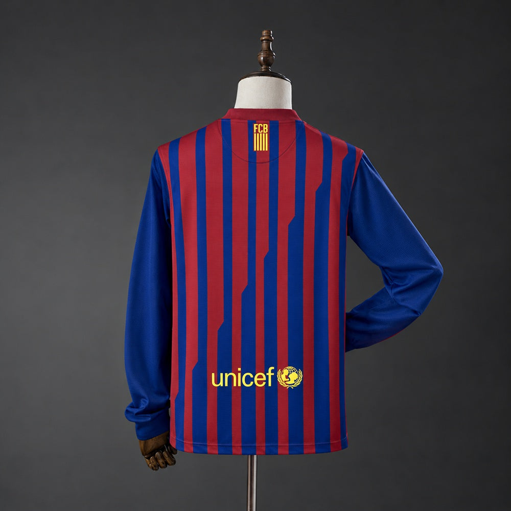 Camisola Barcelona Principal 11/12 Retro - Manga Comprida