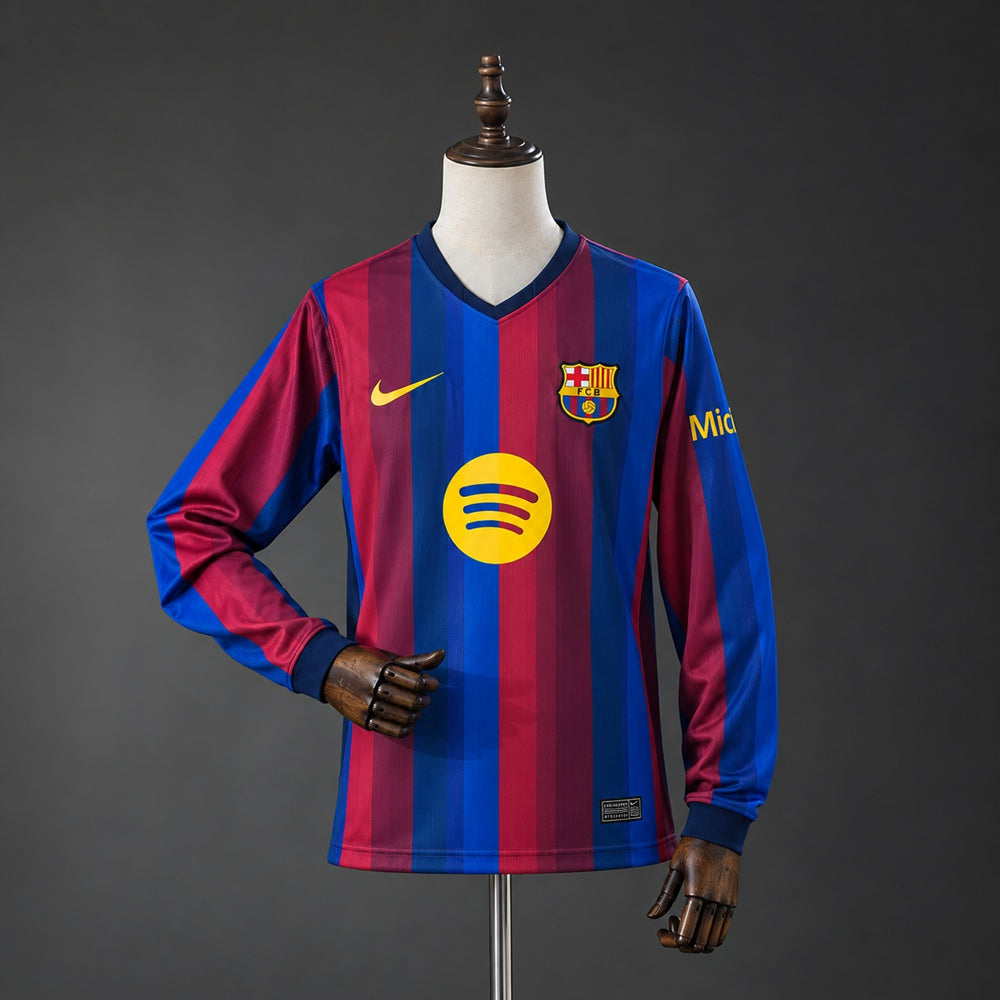 Camisola Barcelona Principal 26/27 - Manga Comprida (Modelo 2)