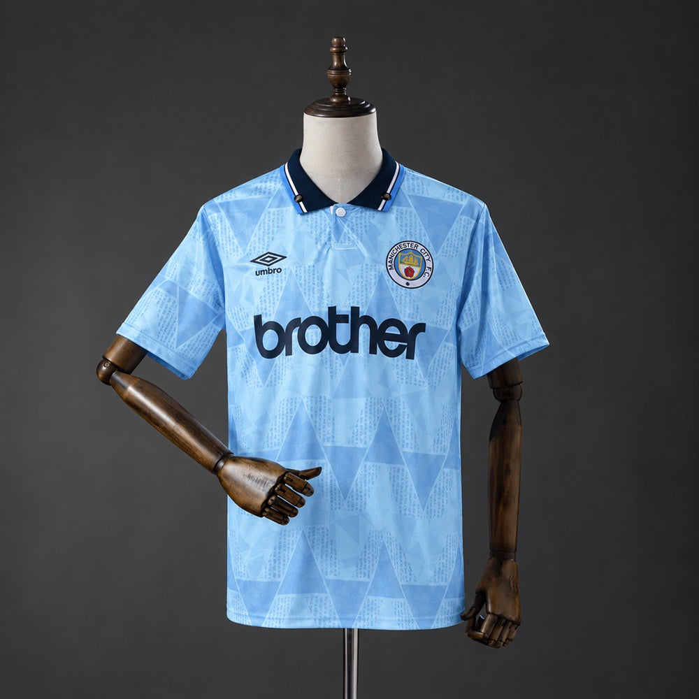 Camisola Manchester City Principal 89/91 Retro