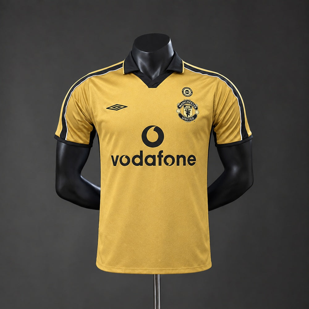 Camisola Manchester United Edição Especial 100 Anos 01/02 Retro (Modelo 2)