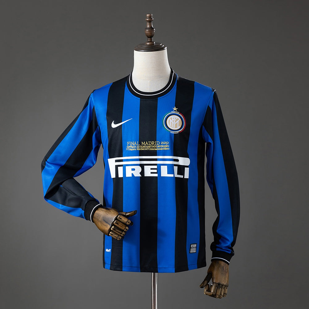 Camisola Inter de Milão Principal 09/10 Retro - Manga Comprida