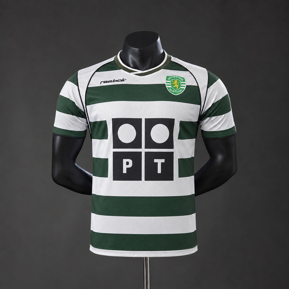 Camisola Sporting Principal 01/03 Retro - Versão Jogador