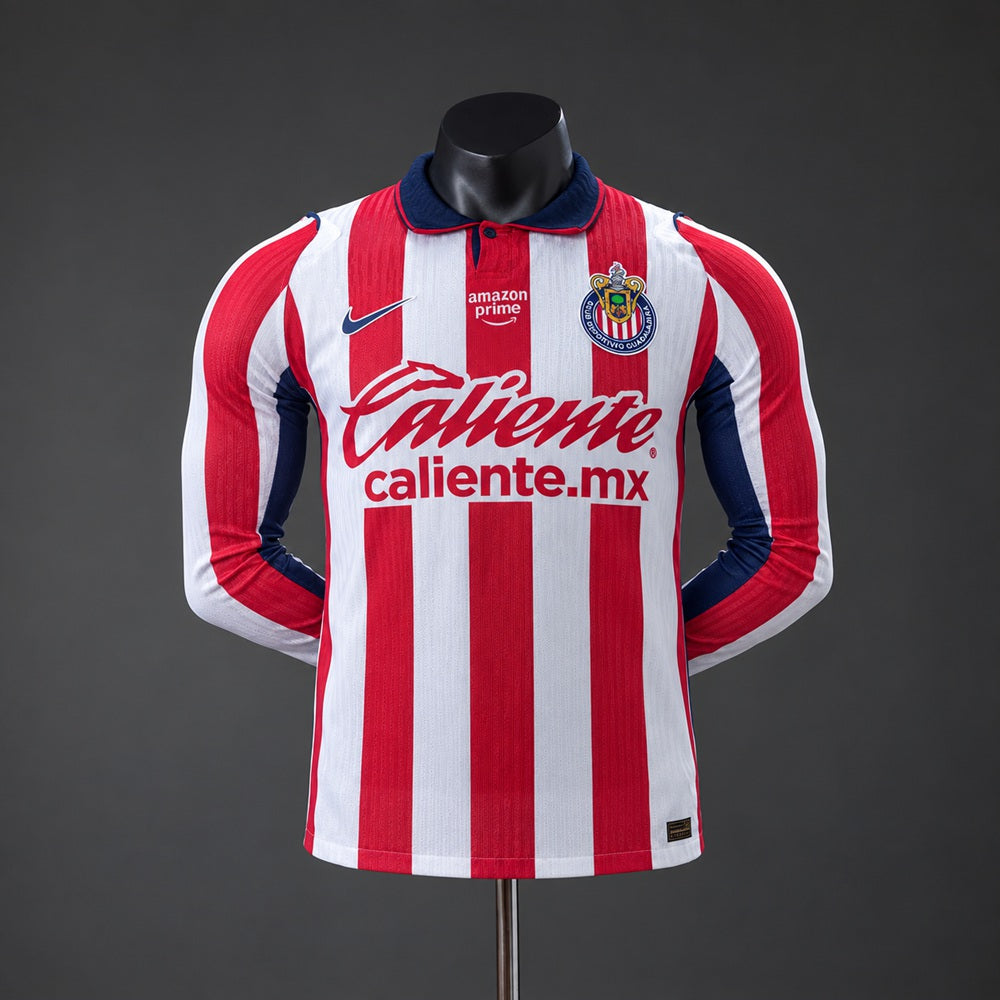 Camisola Chivas Principal 26/27 - Manga Comprida - Versão Jogador