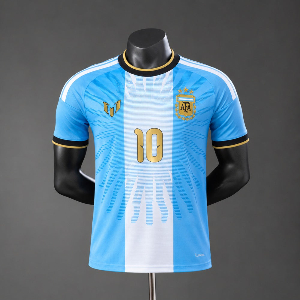 Camisola Argentina Edição Especial com Nome e Número 26/27 - Mundial 2026 - Versão Jogador