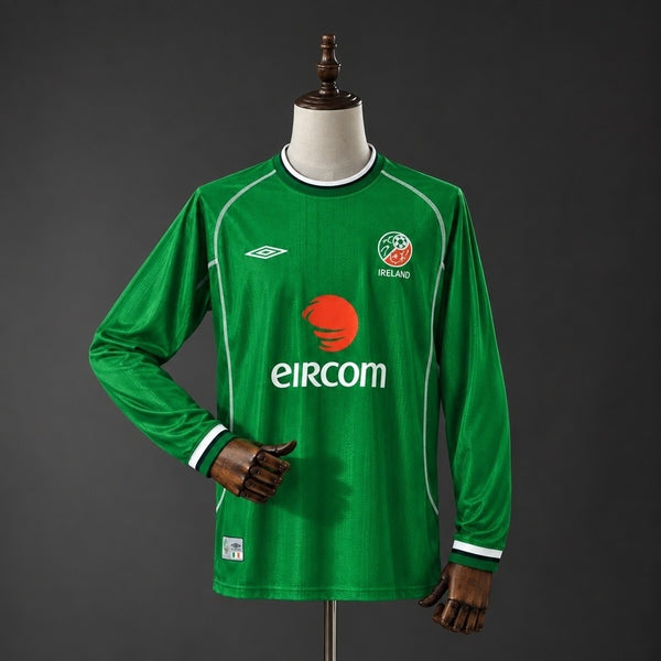 Camisola Irlanda Principal 02/03 Retro - Manga Comprida