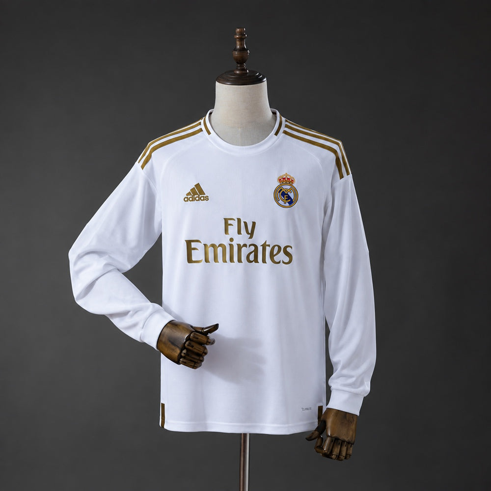 Camisola Real Madrid Principal 19/20 Retro - Manga Comprida