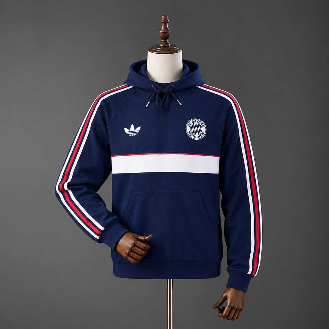 Sweatshirt com Capuz Bayern Munique 26/27 - Azul-Escura