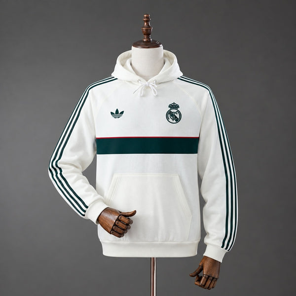 Sweatshirt com Capuz Real Madrid 26/27 - Branca