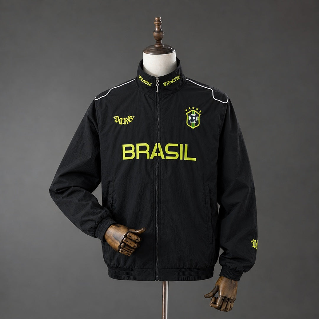 Casaco com Fecho Brasil 2026 - Preto