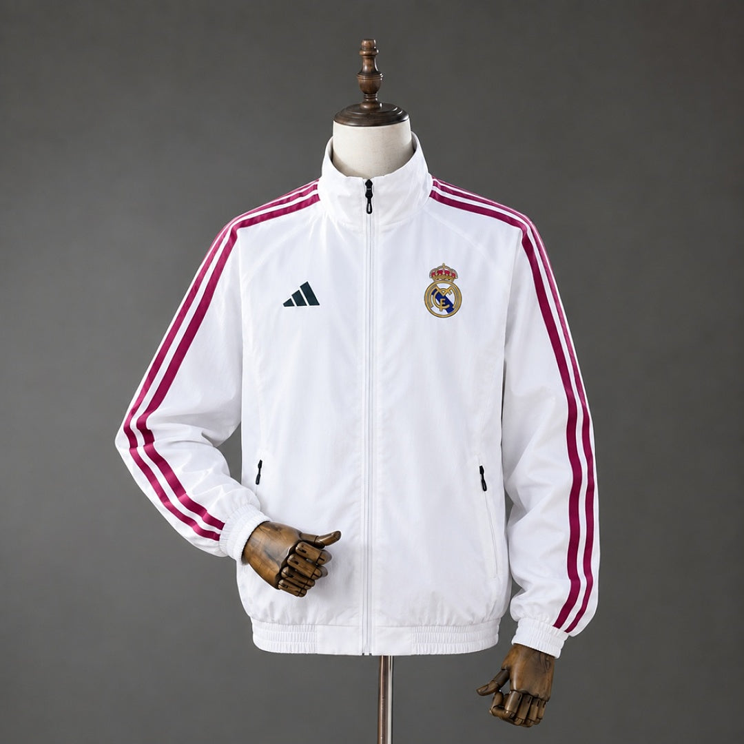 Casaco com Fecho Real Madrid 26/27 - Branco