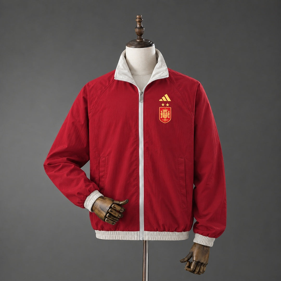 Casaco com Fecho Espanha 2026 - Vermelho