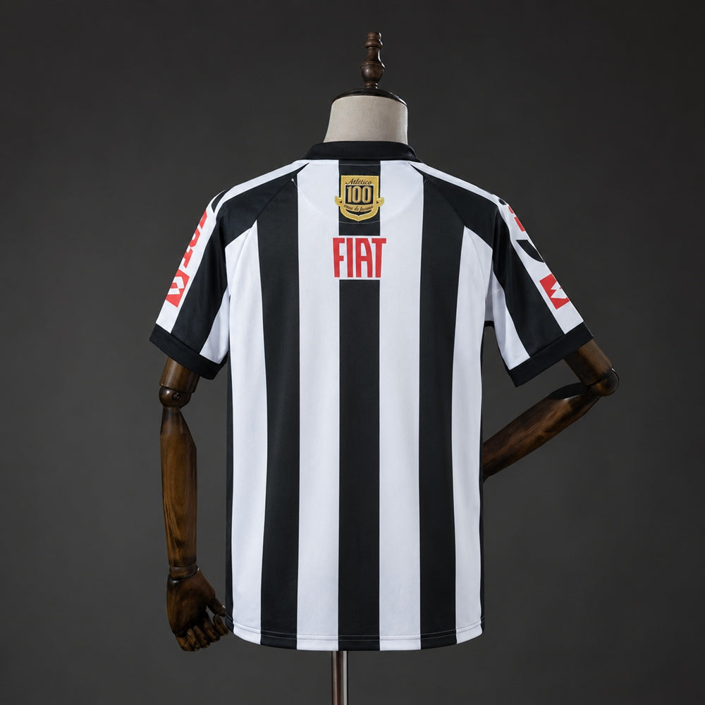 Camisola Atlético Mineiro Edição Especial Centenário Preta e Branca 08/09 Retro
